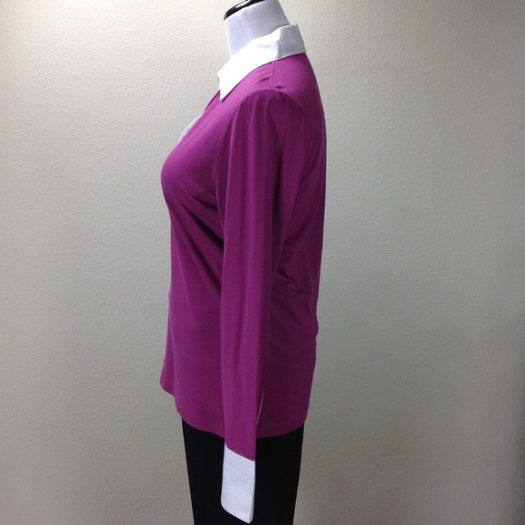 Carter Humphrey Purple & White Long Sleeve… - Picture 2 of 8